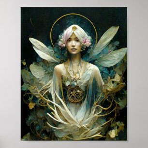 Forest Fairy Fae Fantasy Art Poster