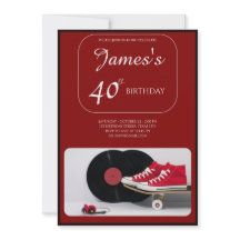"Forever Young" - Convite aniversário de 40 anos p