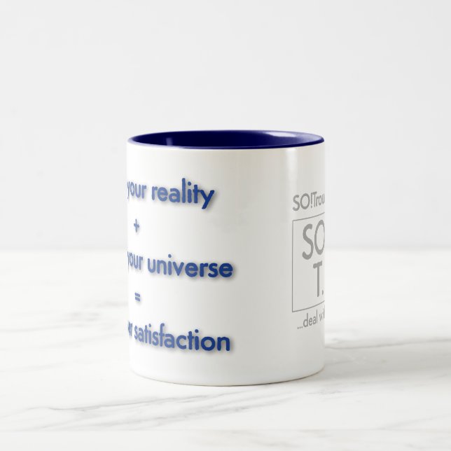 forja sua realidade... Caneca de café de duas tona (Centro)