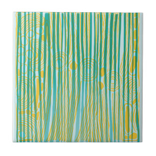 Forma Aborígene Um Azulejo Cerâmico