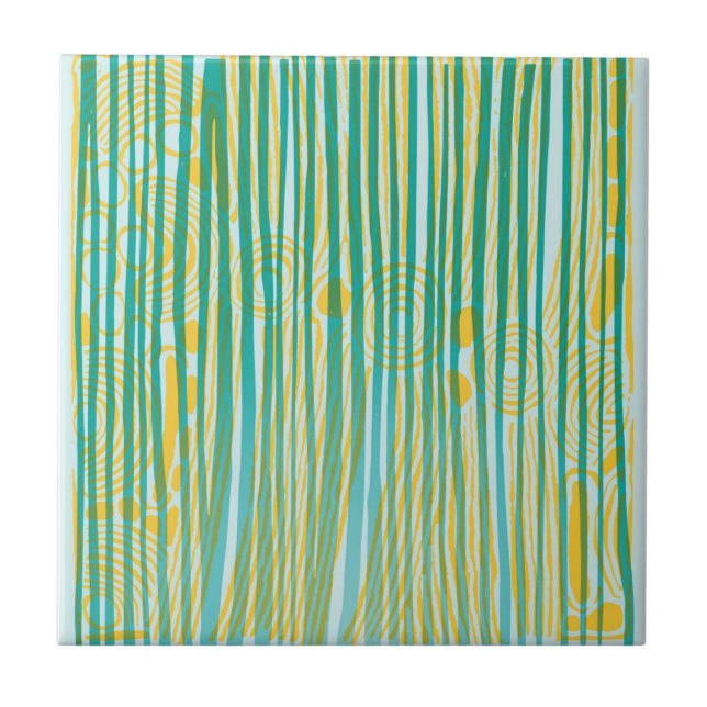 Forma Aborígene Um Azulejo Cerâmico (Frente)