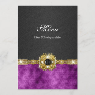 forma bling do damasco preto roxo do menu