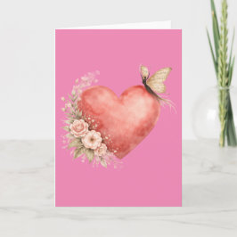 Forma de Borboleta Poética - Cartão de Boas-Vindas