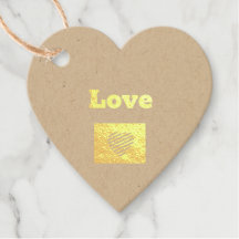 Forma de Coração de Texto Personalizado de Amor Ta