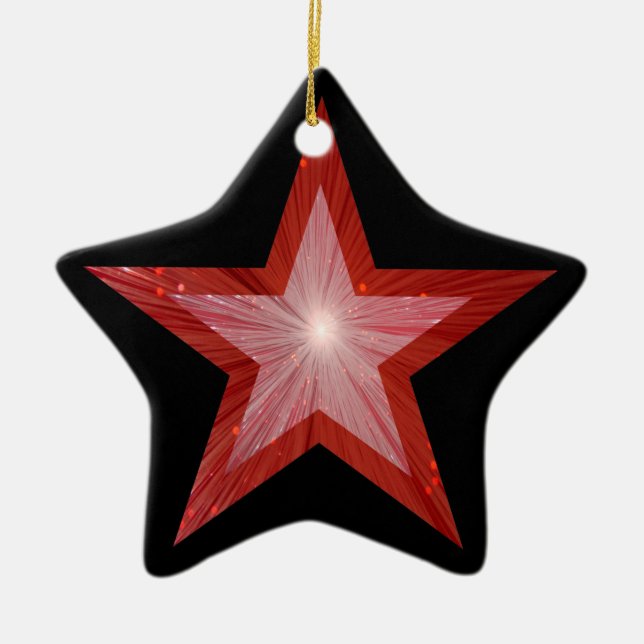 Forma de estrela de ornamento da Estrela Vermelha  (Frente)