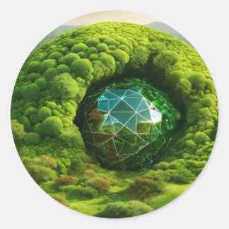 Forma: Os adesivos redondos clássicos Criam o ades