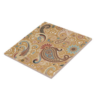 Forma retro feminino bonito legal fina de Paisley