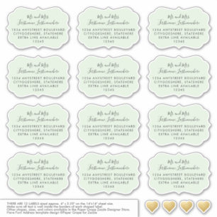 Forma verde do suporte de etiquetas de correspond