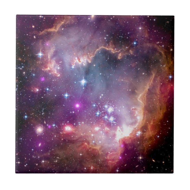Formação de Estrelas NGC 602 - Foto do Telescópio  (Frente)