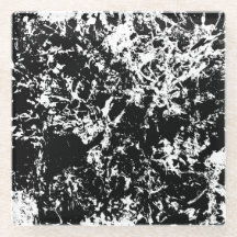 Formação de gelo Abstrato a preto e branco