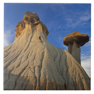 Formações de Badlands no Makoshika State Park em