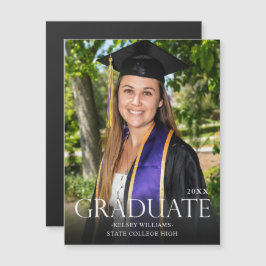 Formando 3M de placa e ímã de graduação de fotos m