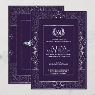 Formando Convite de festas - Estilo Gatsby Clássi