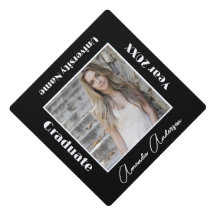 Formando de Foto Moderno Personalizado - Preto Mín