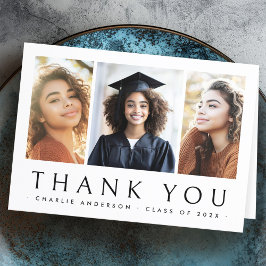 Formando de graduação elegante 3 cartões de agrade