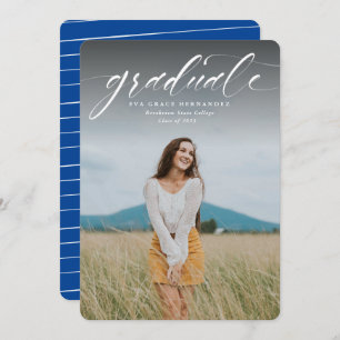 Formando de script azul um anúncio de foto