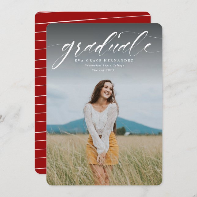 Formando de script simples um anúncio de formando  (Frente/Verso)