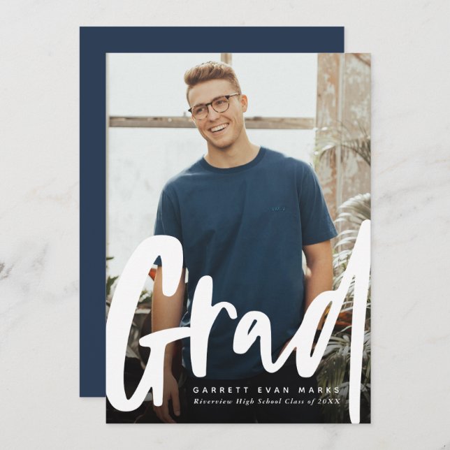 Formando de tendências a negrito graduação vertica (Frente/Verso)