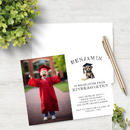 Formando do Kindergarten do Orçamento Convite Scru