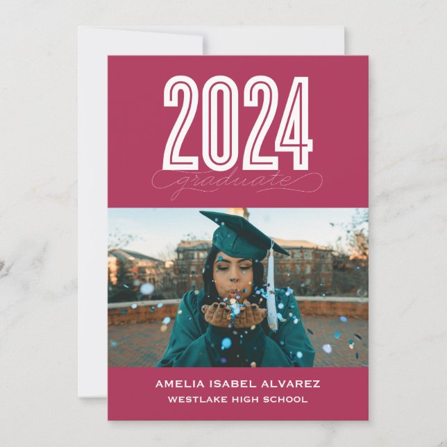 FORMANDO MODERN 2024 | CONVITE À GRADUAÇÃO DE FOTO (Frente)