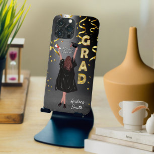 Formando negro e Dourado personalizado moderno