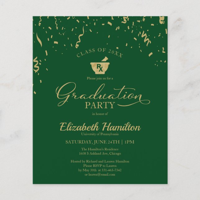 Formando Party Budget Invitation School (Frente)