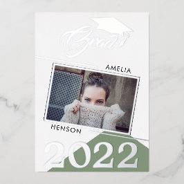 Formando Verde Moderno 2 Graduação de Foto