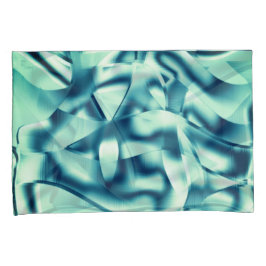 Formas azuis esverdeadas curvas, tons cianos de ex