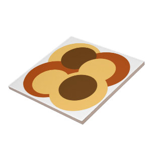 Formas circulares geométricas de Abstrato 70s