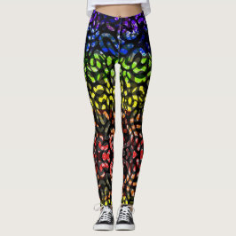 Formas Coloridas - Leggings femininas da AOP