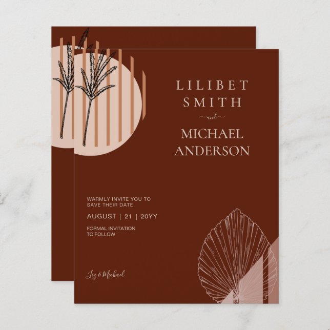 Formas de Abstrato japonês escandinavo SALVEM A DA (Frente/Verso)