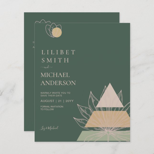 Formas de Abstrato japonês escandinavo SALVEM A DA (Frente/Verso)