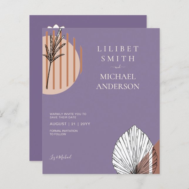 Formas de Abstrato japonês escandinavo SALVEM A DA (Frente/Verso)