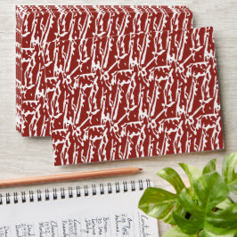 Formas de abstrato vermelho e laranja se misturam