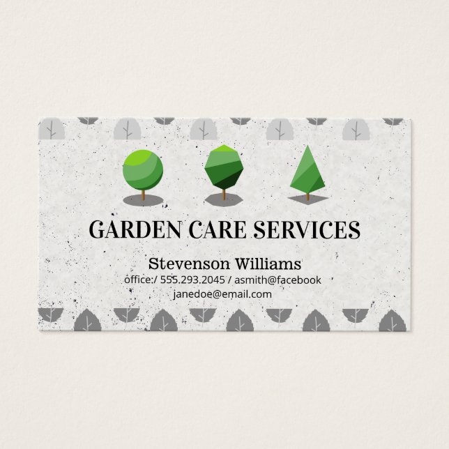 Formas de Árvore | Jardinagem paisagística (Frente)