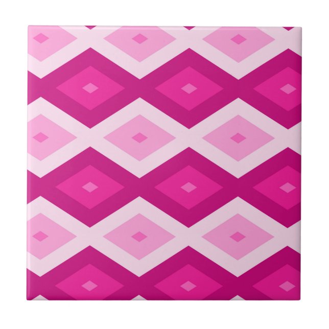 Formas de diamante fuchsia (Frente)