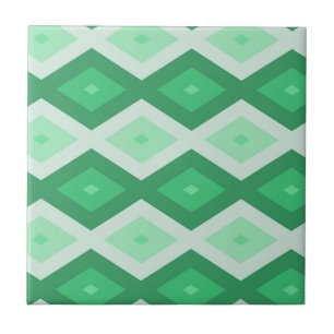 Formas de diamante verde