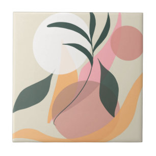 Formas de Ilustração de Planta Abstrata Verdejante