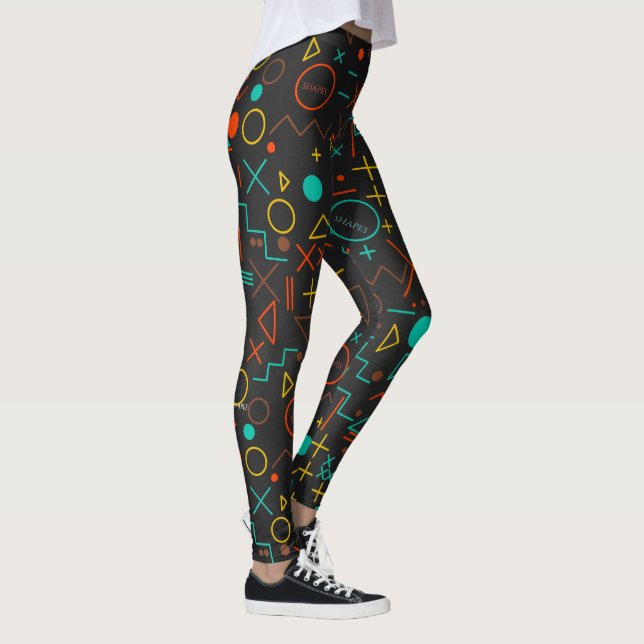 Formas de Leggings All-Over-Impressão (Direita)
