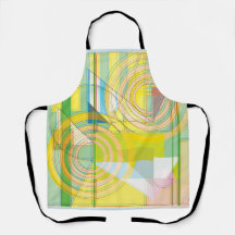 Formas de Linha Geométrica com Impressão Apron