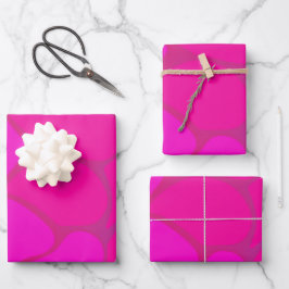 Formas de papel de enrolamento de gradação rosa