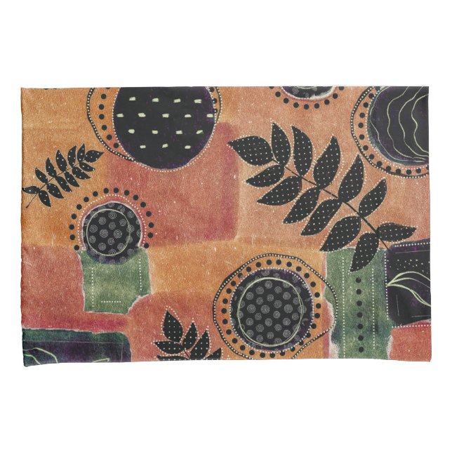 Formas e Folhas de Círculos Geométricos abstrato | (Frente-Direita)