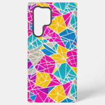 Formas e Linhas Geométricas em Cor Vibrante