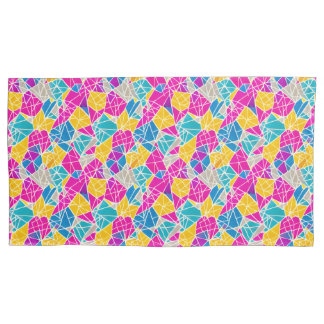 Formas e Linhas Geométricas em Cor Vibrante