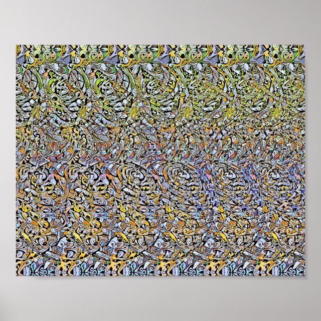 Formas Espirais - impressão 3D oculto (Frente)