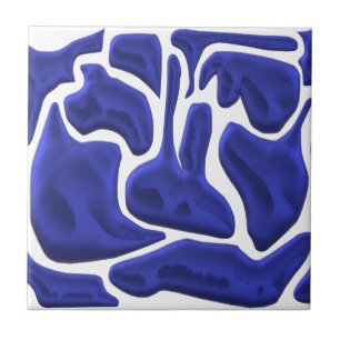 Formas Fluidas Azuis Abstratas – Arte Moderna 3D