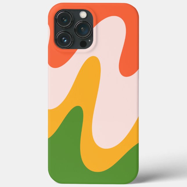 Formas Fluidas Onduladas Abstratas capa para iphon (Verso)