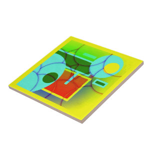 Formas Geométricas Coloridas Abstrato Art