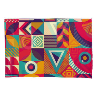 formas geométricas de pop abstrato, padrão sem sol