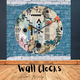 Formas Geométricas Modernas Relógio de Parede Acrí